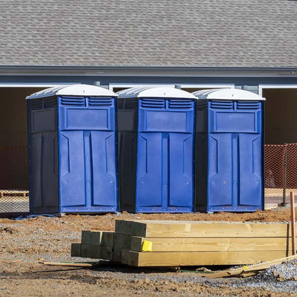 are there any restrictions on what items can be disposed of in the portable restrooms in Etna